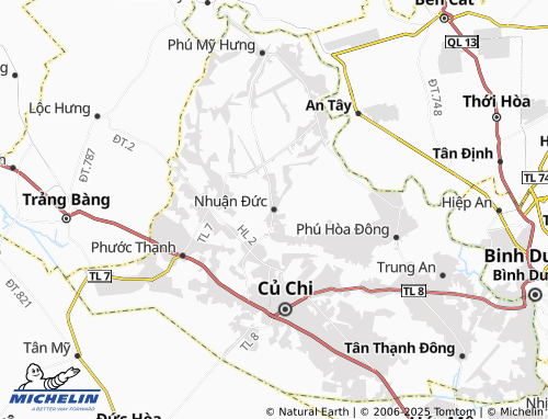 MICHELIN Nhuận Đức map - ViaMichelin