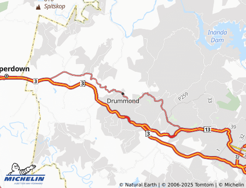 MICHELIN Drummond map - ViaMichelin