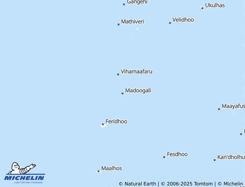 MICHELIN Madoogali map - ViaMichelin