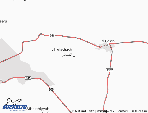 MICHELIN-Landkarte al-Mushash - ViaMichelin