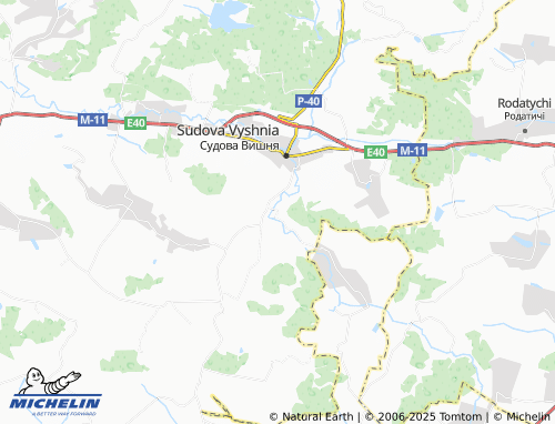 MICHELIN-Landkarte Zahorody - ViaMichelin