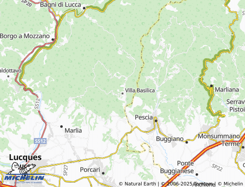 MICHELIN Villa Basilica map - ViaMichelin
