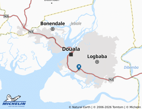 Mappa MICHELIN Douala - ViaMichelin