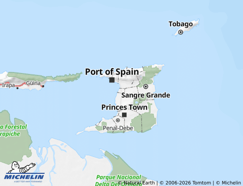 MICHELIN Chaguanas map - ViaMichelin