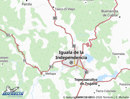 MICHELIN Josefa Ortiz de Domínguez map - ViaMichelin