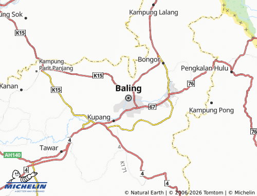 MICHELIN Baling map - ViaMichelin