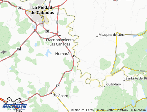 Mapa MICHELIN Numarán - ViaMichelin