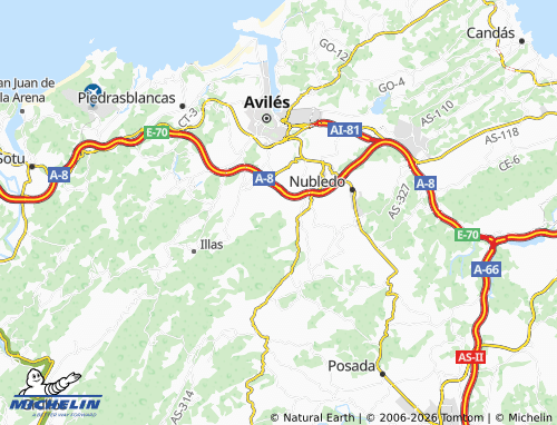 Carte MICHELIN Juncedo Campo - ViaMichelin