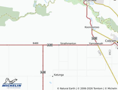 MICHELIN Strathmerton map - ViaMichelin