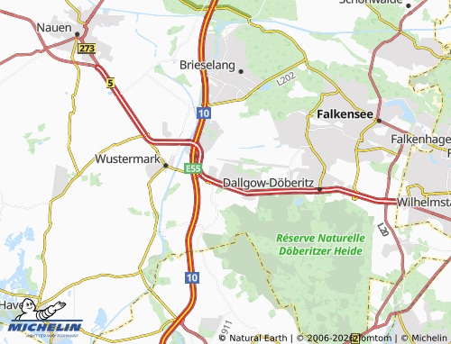 MICHELIN Elstal map - ViaMichelin