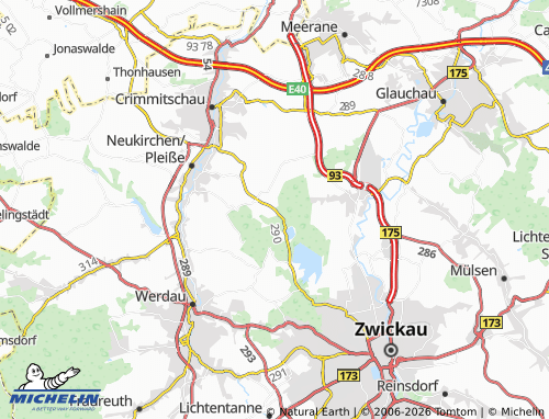 Mapa MICHELIN Dänkritz - ViaMichelin
