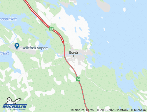 MICHELIN Bureå map - ViaMichelin