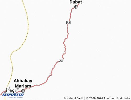 MICHELIN Gedebgi map - ViaMichelin