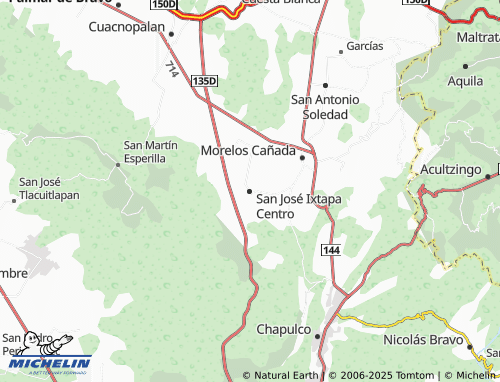 MICHELIN San José Ixtapa Centro map - ViaMichelin