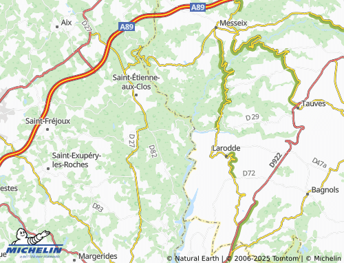 Carte MICHELIN Confolent-Port-Dieu - ViaMichelin