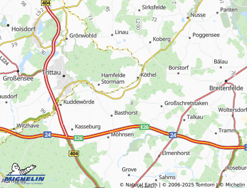 Mapa MICHELIN Mühlenrade - ViaMichelin