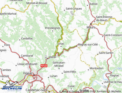 MICHELIN-Landkarte Linac - ViaMichelin