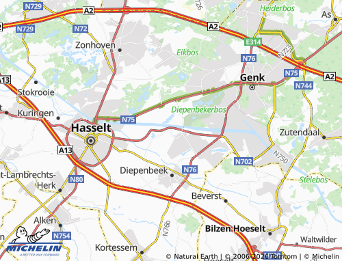 MICHELIN Rooierheide map - ViaMichelin