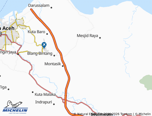 MICHELIN Cot Lhok map - ViaMichelin