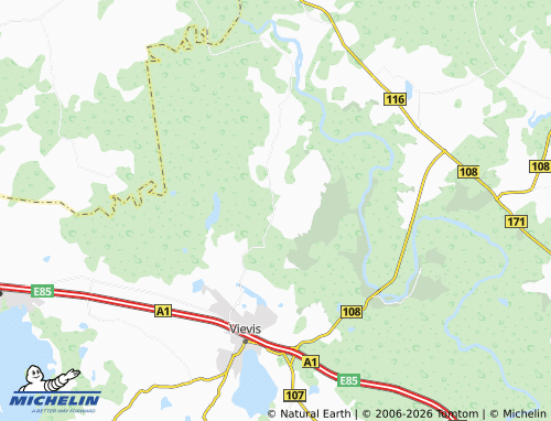 Mappa MICHELIN Kazokiškės - ViaMichelin
