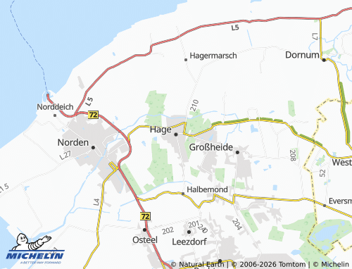 MICHELIN Hage map - ViaMichelin