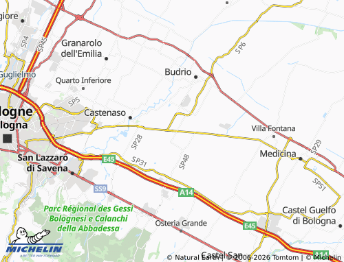 MICHELIN Case Trebbo map - ViaMichelin