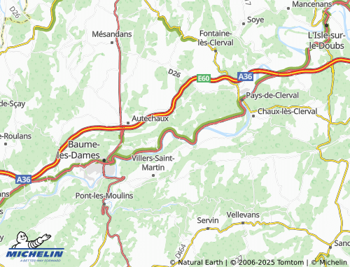 Mapa MICHELIN Hyèvre-Paroisse - ViaMichelin