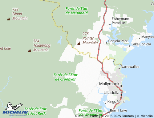 MICHELIN Little Forest map - ViaMichelin