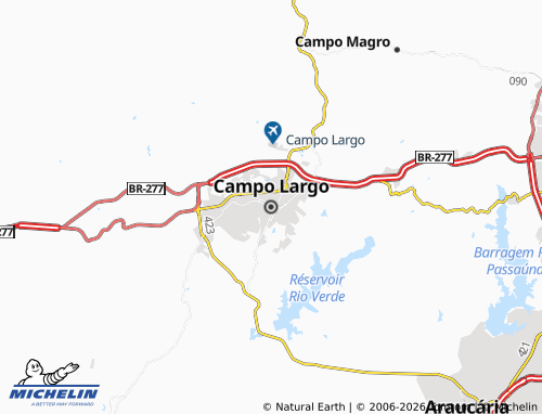Mappa MICHELIN Campo Largo - ViaMichelin