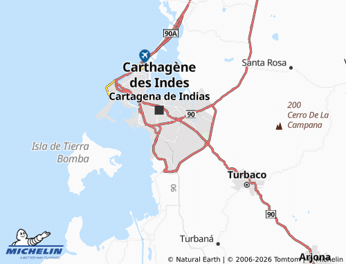 Carte MICHELIN El Carmelo - ViaMichelin