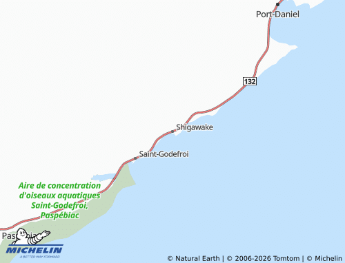 MICHELIN Shigawake map - ViaMichelin