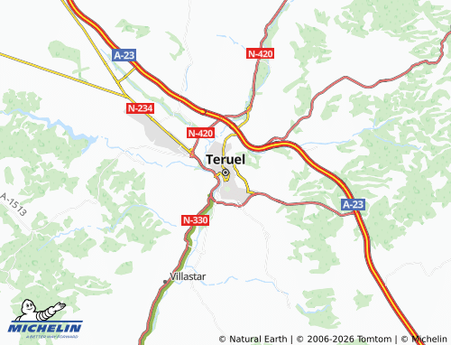 MICHELIN-Landkarte Teruel - ViaMichelin