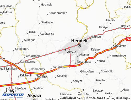 Mappa MICHELIN Akova - ViaMichelin
