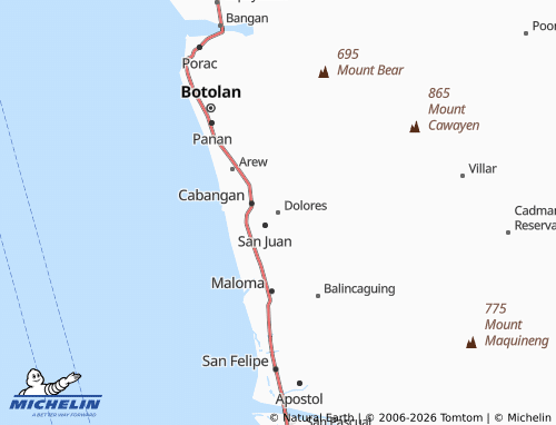 MICHELIN Dolores map - ViaMichelin