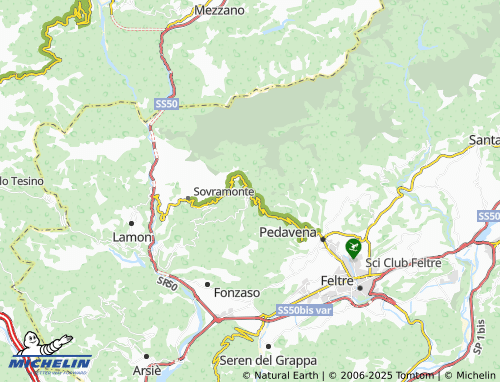 Mappa MICHELIN Croce d'Aune - ViaMichelin