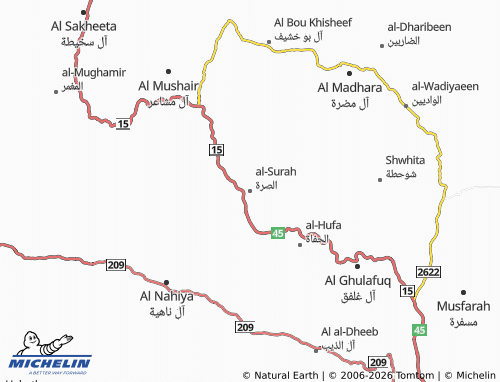 MICHELIN-Landkarte al-Surah - ViaMichelin