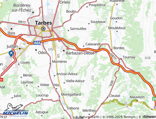 MICHELIN Montignac map - ViaMichelin