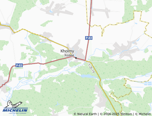 MICHELIN Kholmy map - ViaMichelin