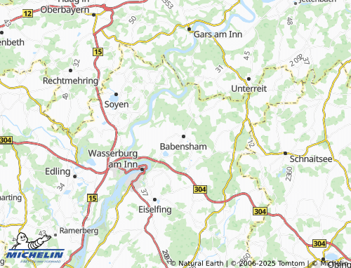 Carte MICHELIN Bärnham - ViaMichelin