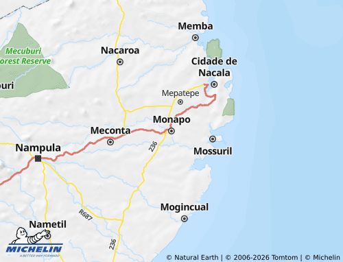 Mappa MICHELIN Monapo - ViaMichelin