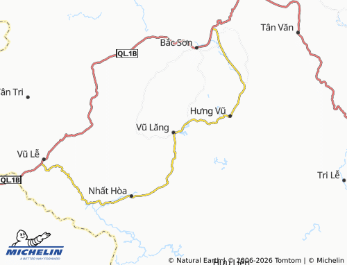 MICHELIN Vũ Lăng map - ViaMichelin