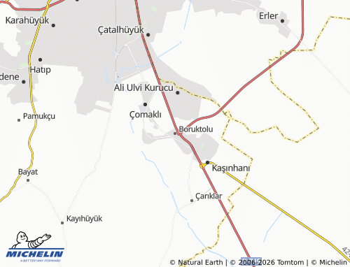 MICHELIN Boruktolu map - ViaMichelin
