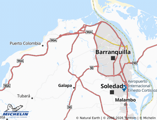 Carte MICHELIN Juan Mina - ViaMichelin