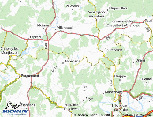 MICHELIN Fallon map - ViaMichelin