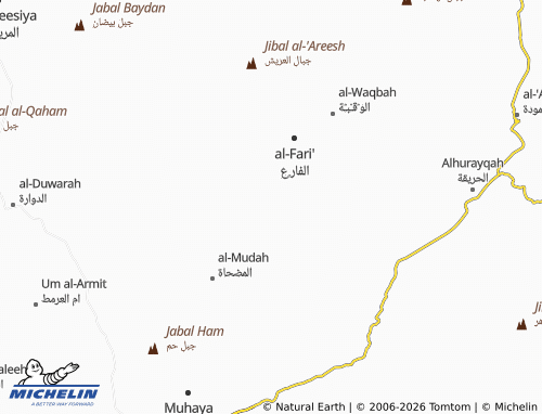 Carte MICHELIN al-Ghareef - ViaMichelin