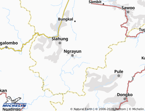 MICHELIN Ngrayun map - ViaMichelin