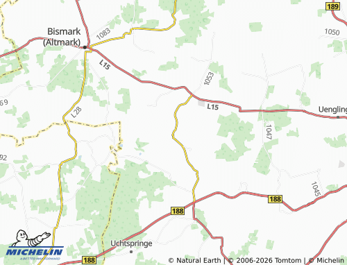 MICHELIN Badingen map - ViaMichelin