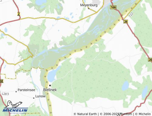 Carte MICHELIN Piasek - ViaMichelin
