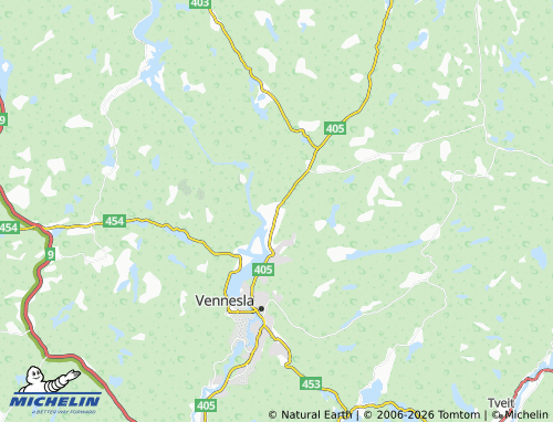 MICHELIN Grovane map - ViaMichelin