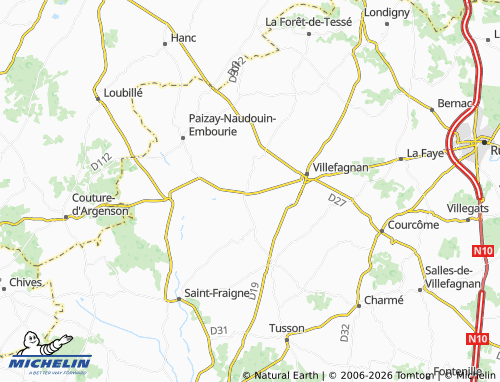 Mapa MICHELIN Brettes - ViaMichelin